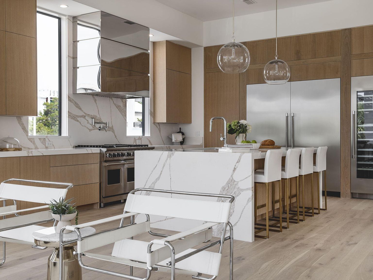 Kitchen and living area